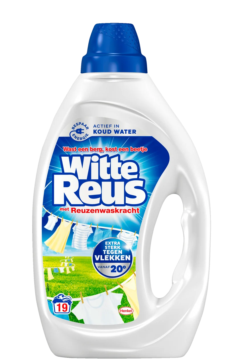Witte Reus Vloeibaar wasmiddel wit 19sc