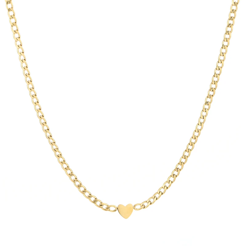 Schakel ketting met hart