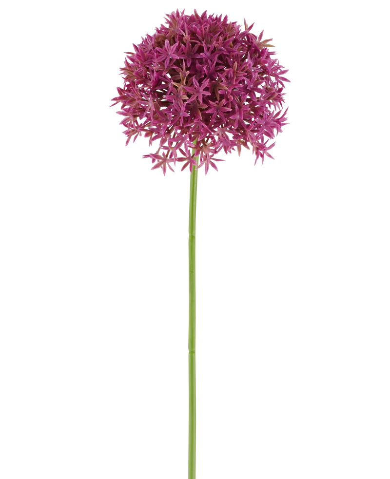 Kunstbloem Dandelion 63 cm fuchsia