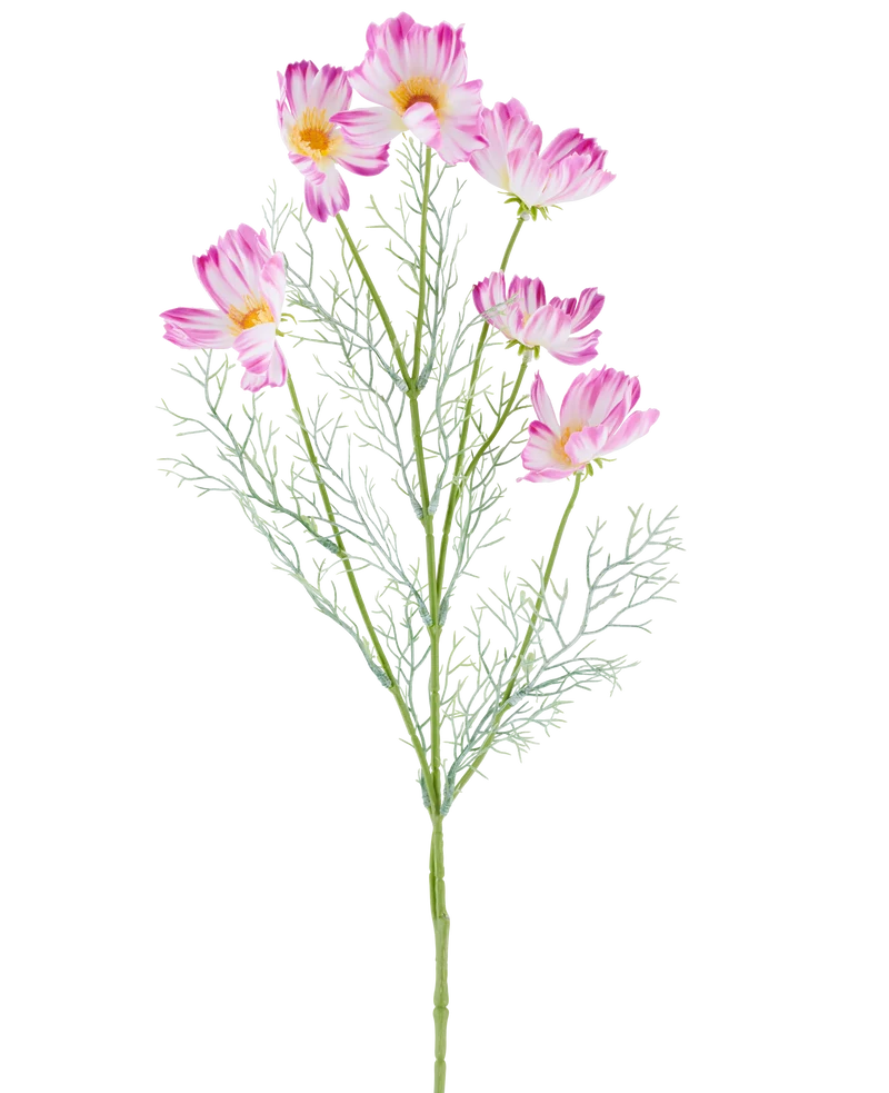 Kunstbloem Cosmo 78 cm creme/roze
