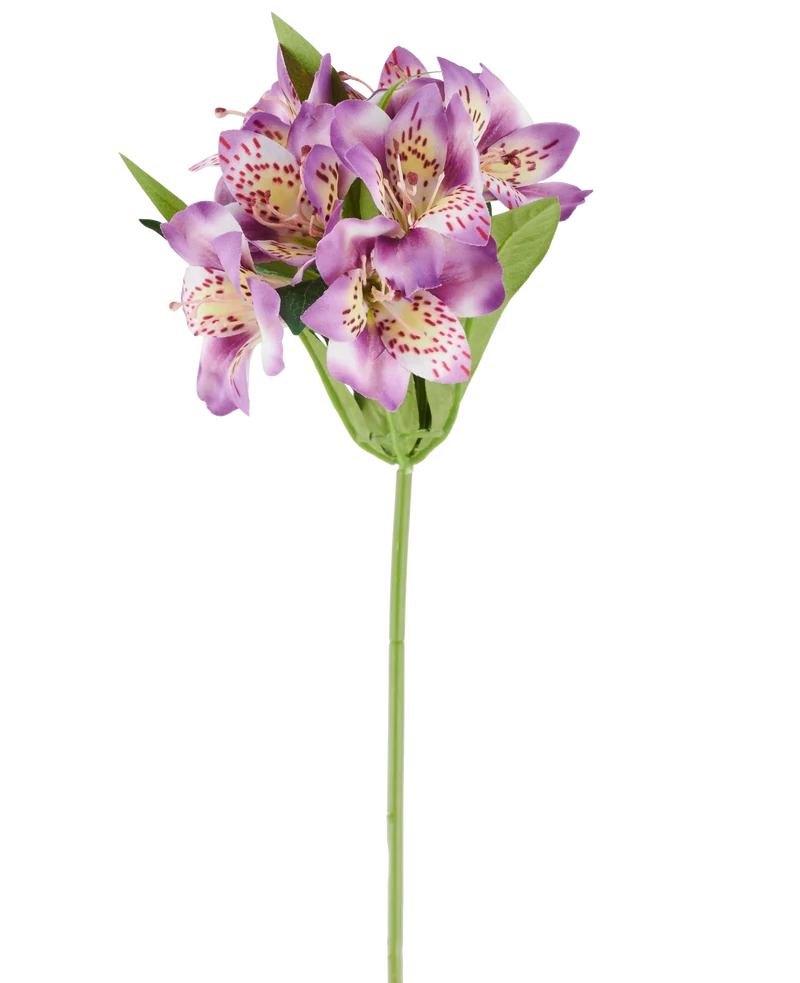 Kunstbloem Alstroemeria 47 cm lila