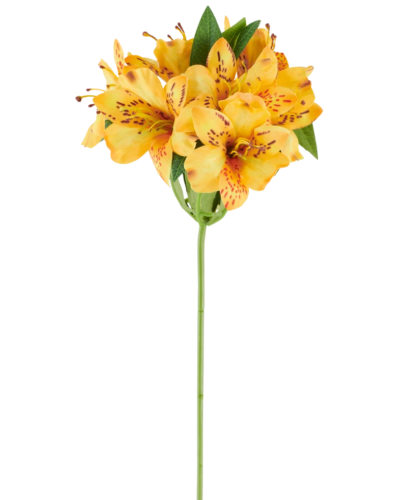Kunstbloem Alstroemeria 47 cm geel