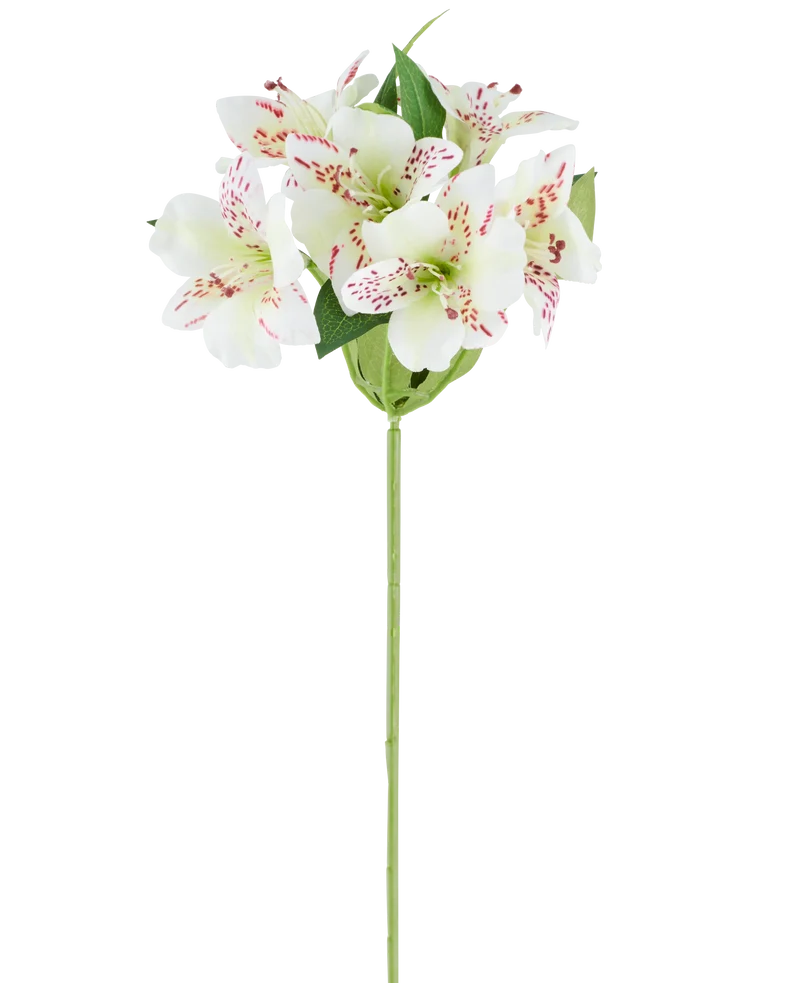 Kunstbloem Alstroemeria 47 cm creme
