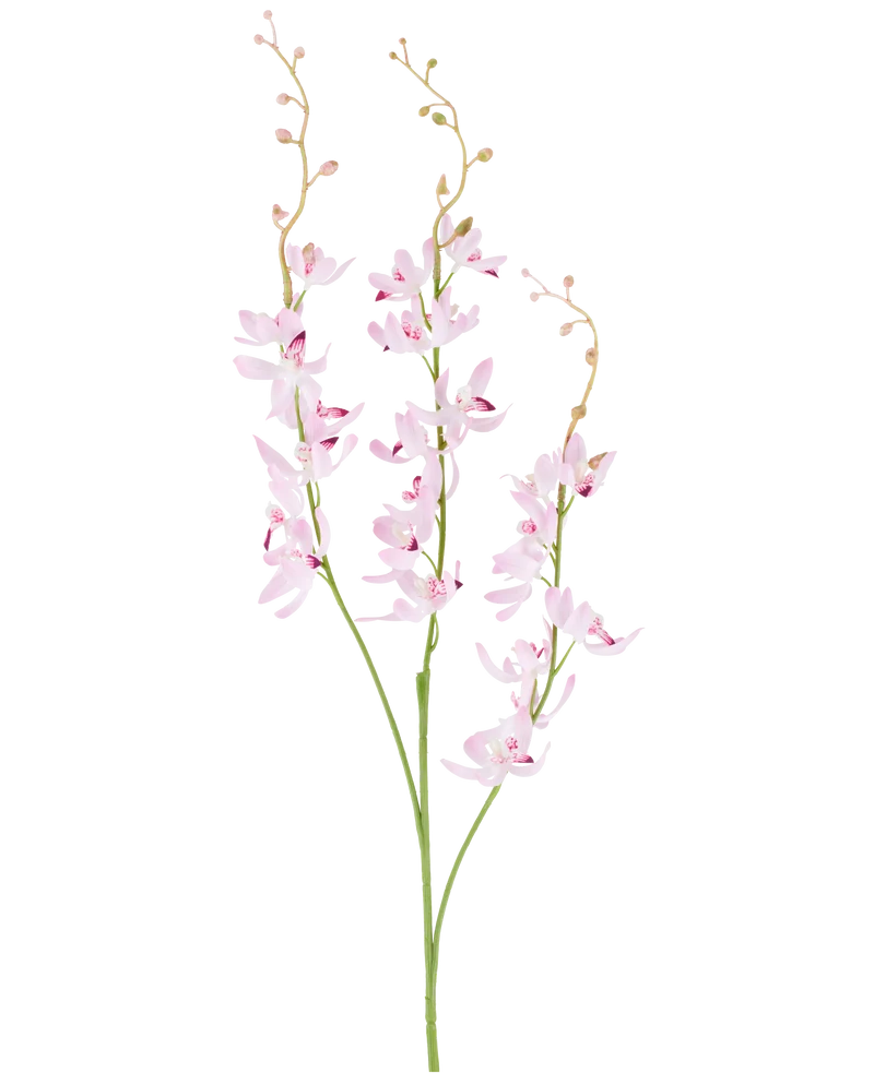 Kunstbloem Cymbidium 95 cm paars