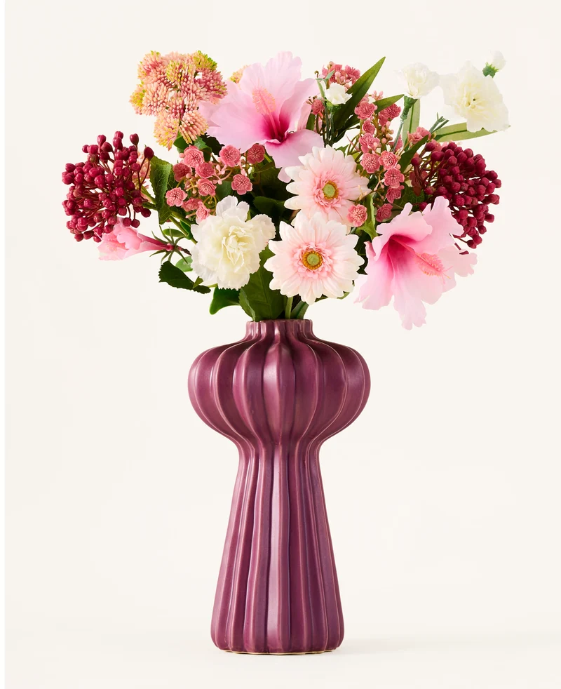Zijden kunstbloemen boeket Bloom & Berry
