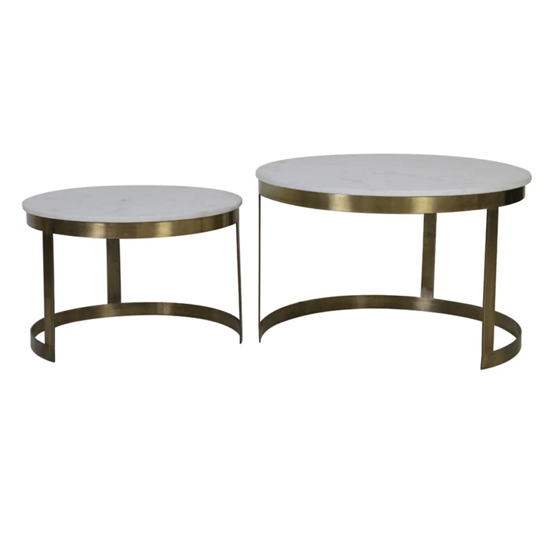SALONTAFEL MARMER WIT