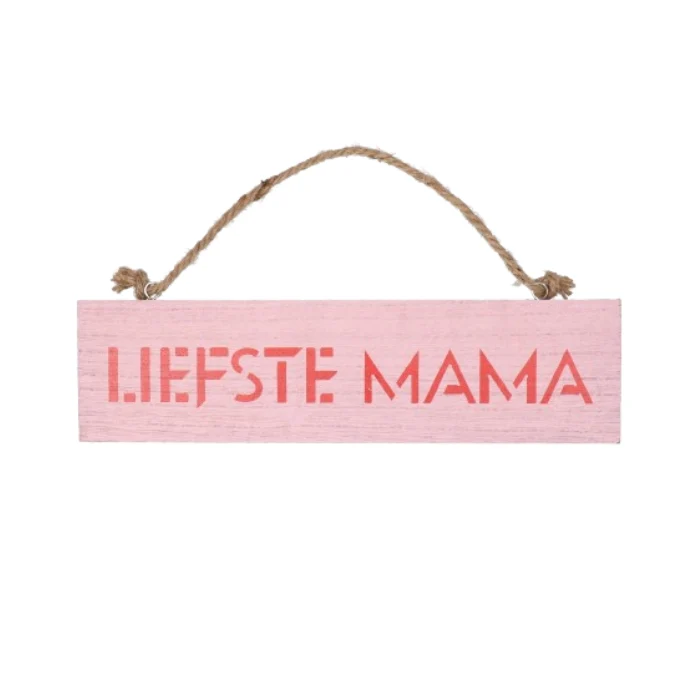 Houten bordje 'Liefste mama'