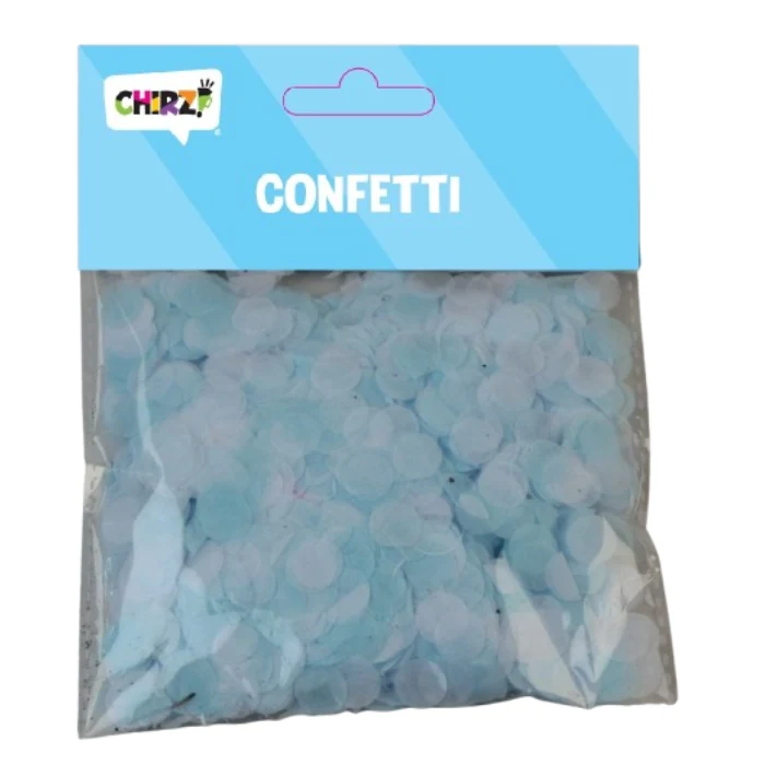 Confetti Blauw/Wit