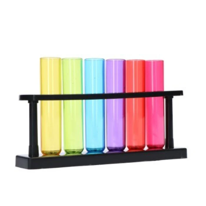 Shotglazen reageerbuis - 6 stuks