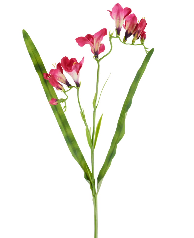 Kunstbloem Freesia 56 cm fuchsia
