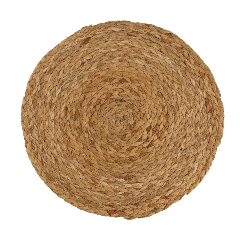 Placemat natuurlijk gras - 38 cm rond - 2 kleuren