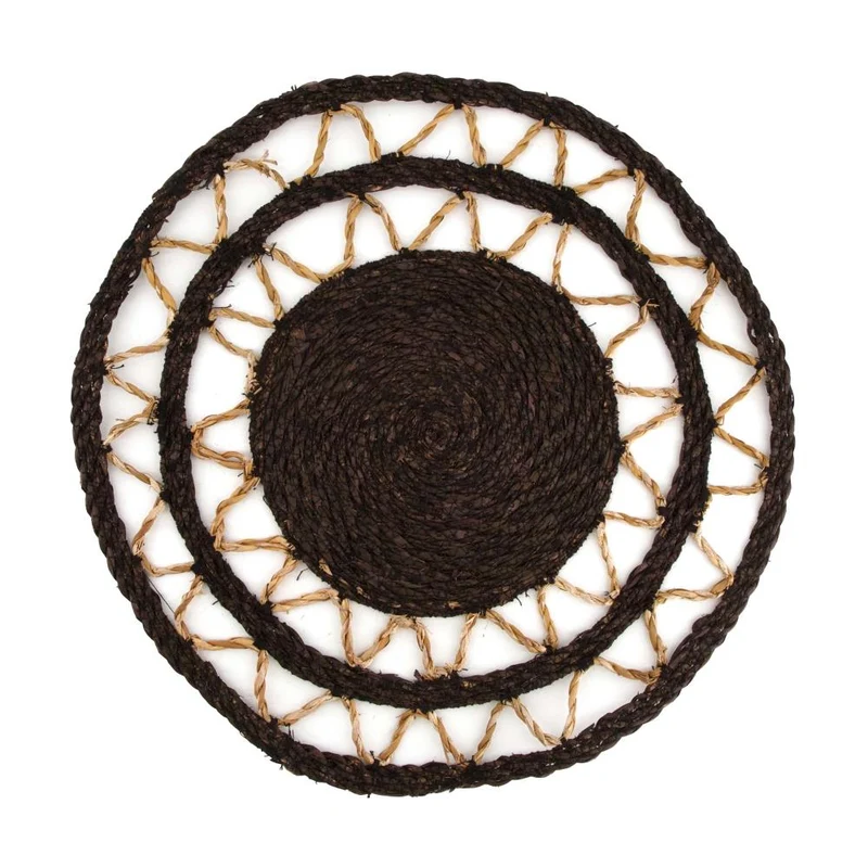 Placemat Grass - brown - Ø38x1.5cm