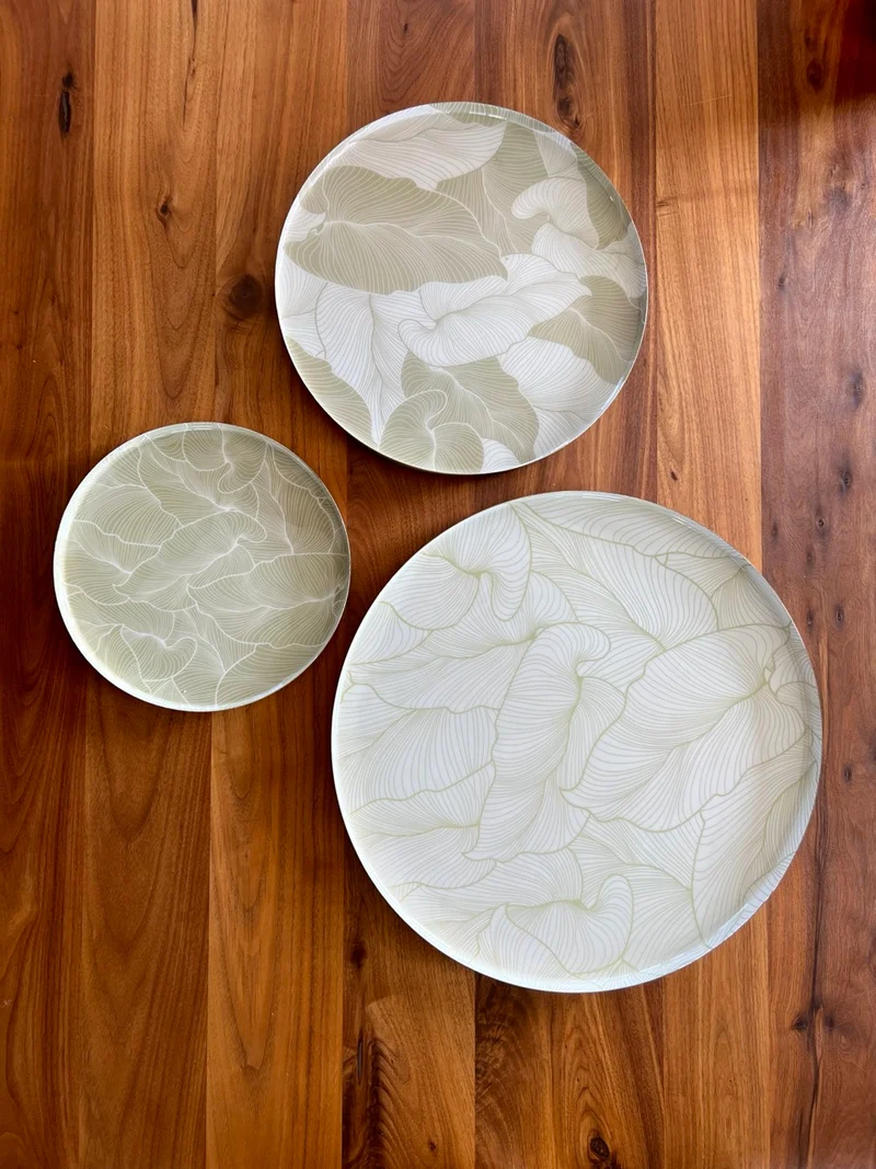 Moderne Decoratieschaal blad - 3 varianten - Metaal