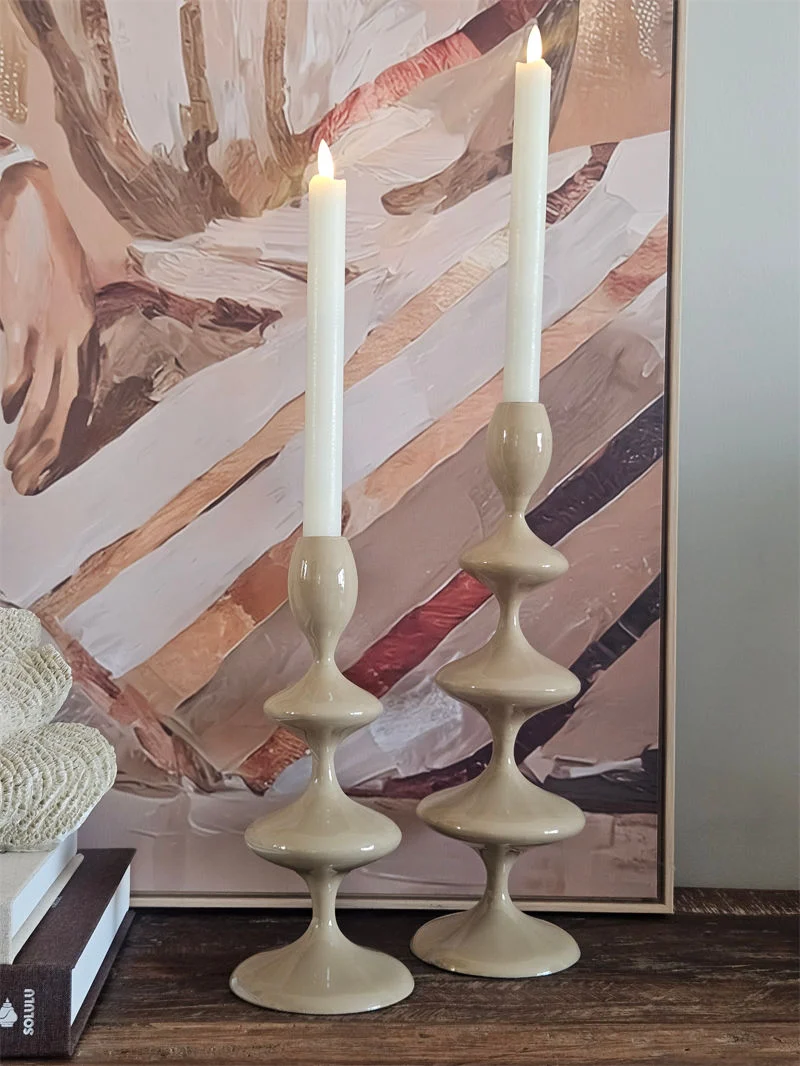 Light & Living Kandelaar VIREEN zand - 27cm