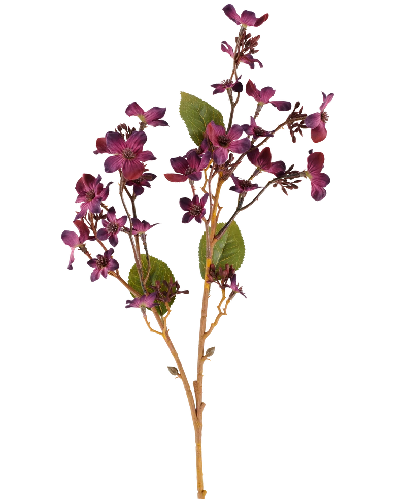 Kunstbloem Vernicia Fordii 63 cm bordeaux