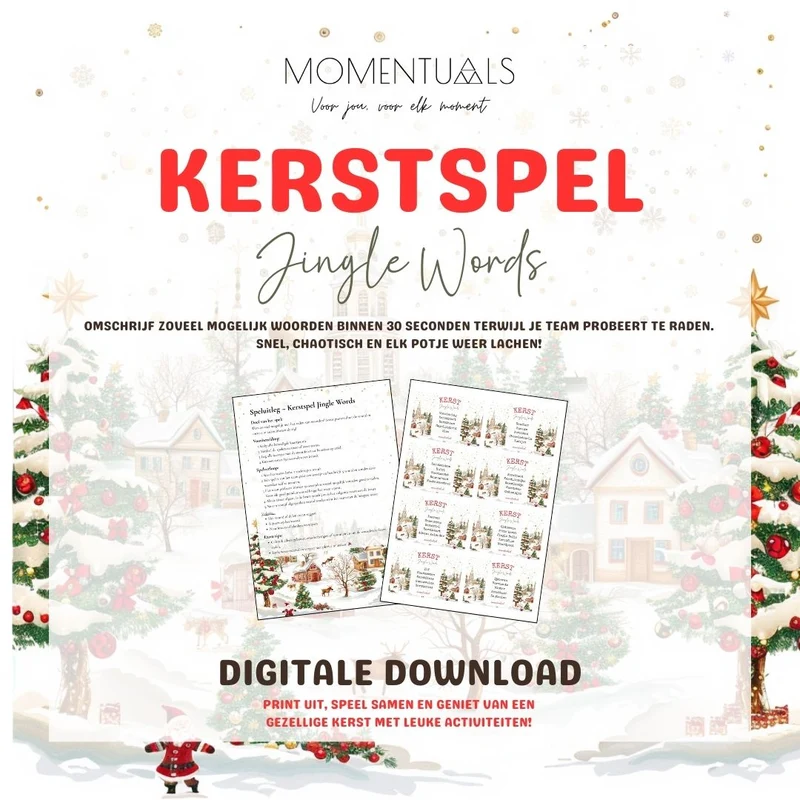 Printable Kerstspel - Jingle Words