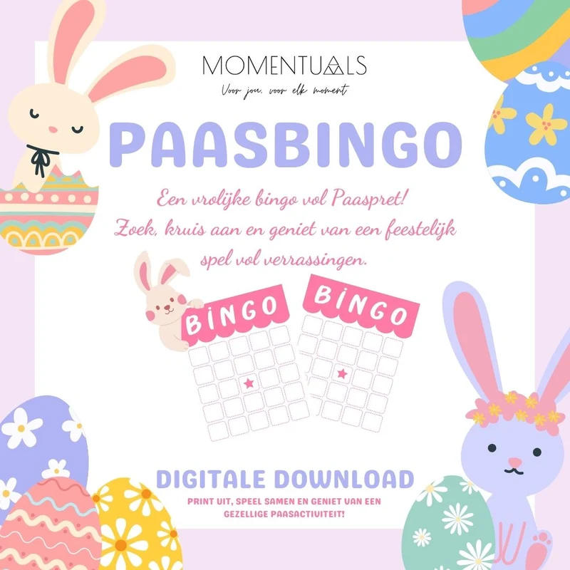 Bingo Spel - Paasbingo