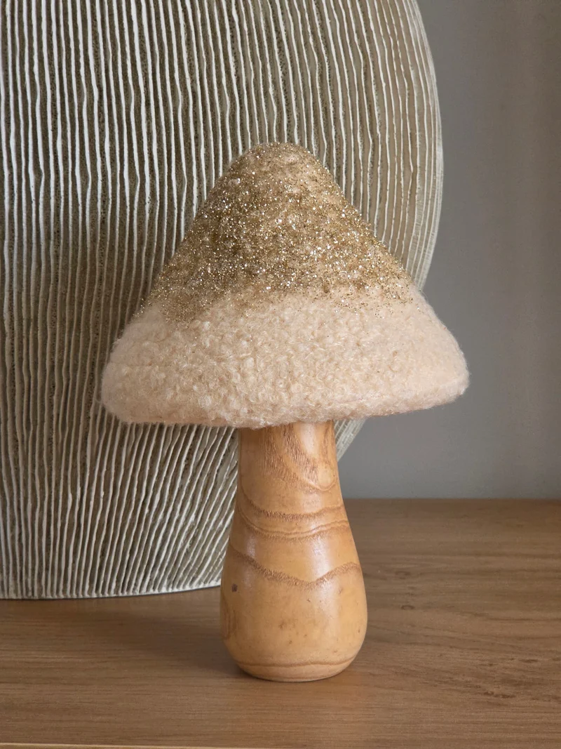 Paddenstoel Golden Glitter