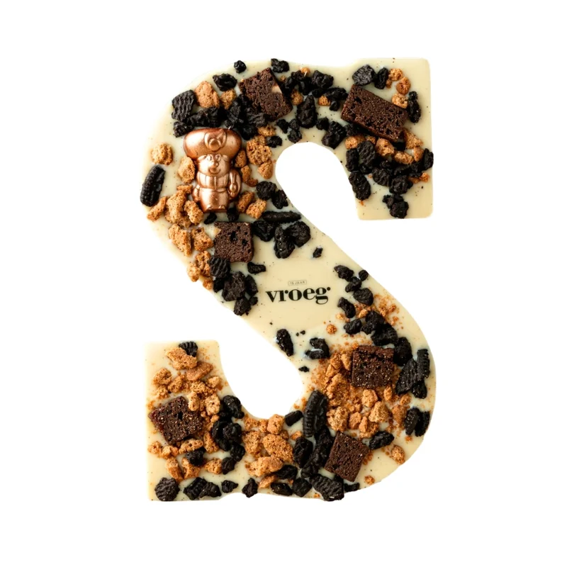 Luxe chocoladeletter wit
