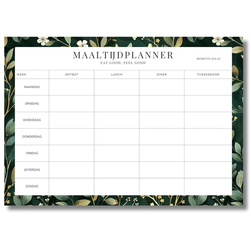 Maaltijdplanner A4