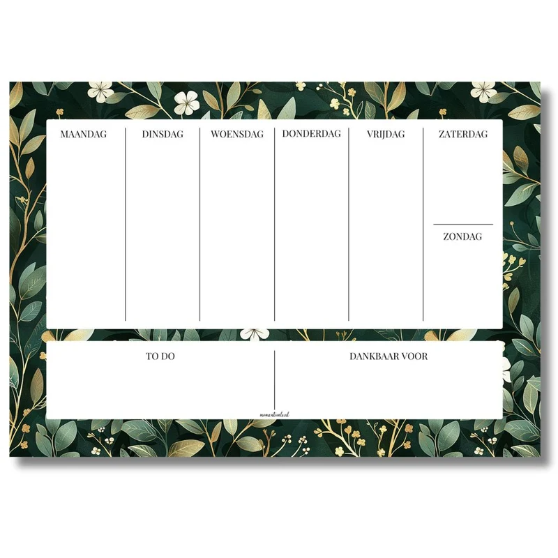 Weekplanner A4