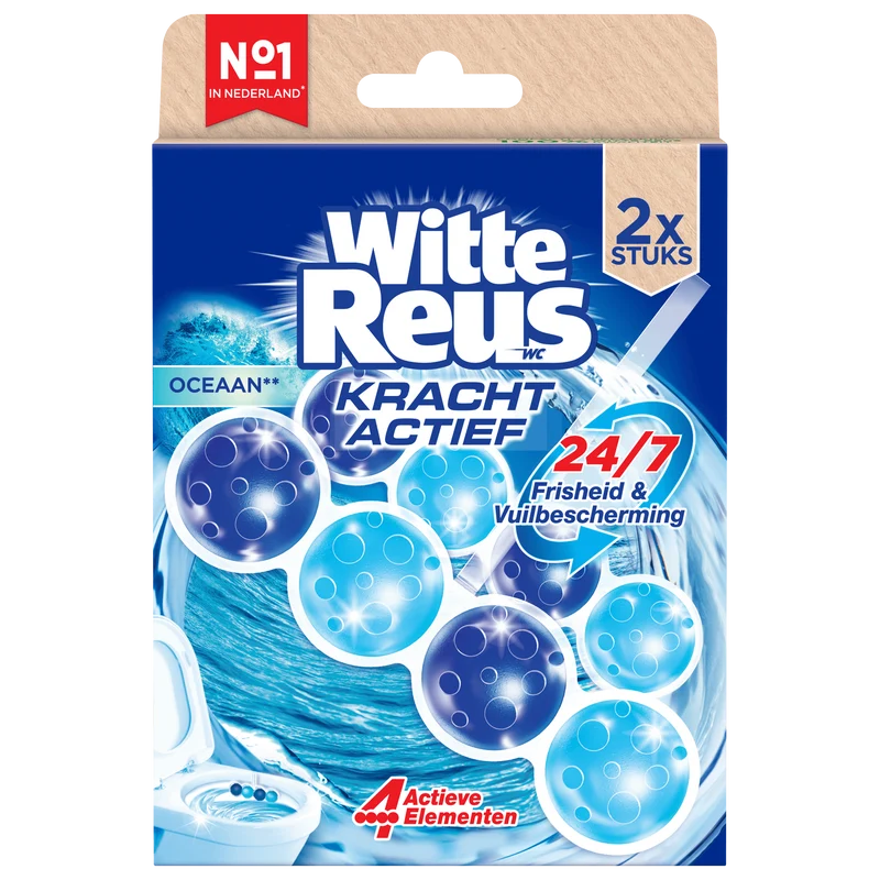 Witte Reus Toiletblok Kracht Actief Oceaa