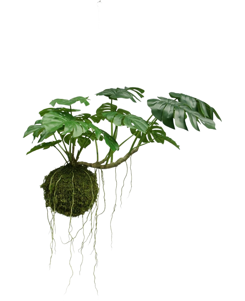 Kunst hangplant Monstera Deluxe 60 cm