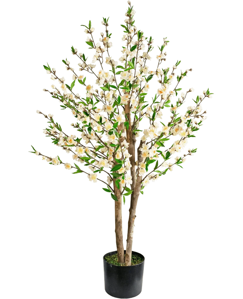 Kunstplant Kersenbloesem 120 cm crème