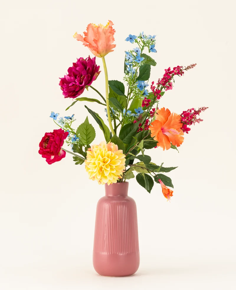 Zijden kunstbloemen boeket Confetti Bloom