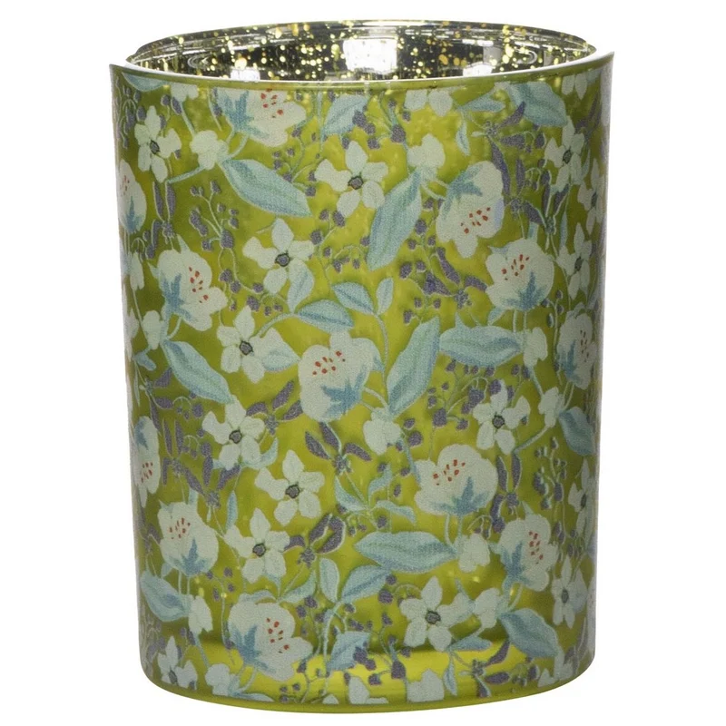 Windlicht Marie Bloemen 8x8x8cm
