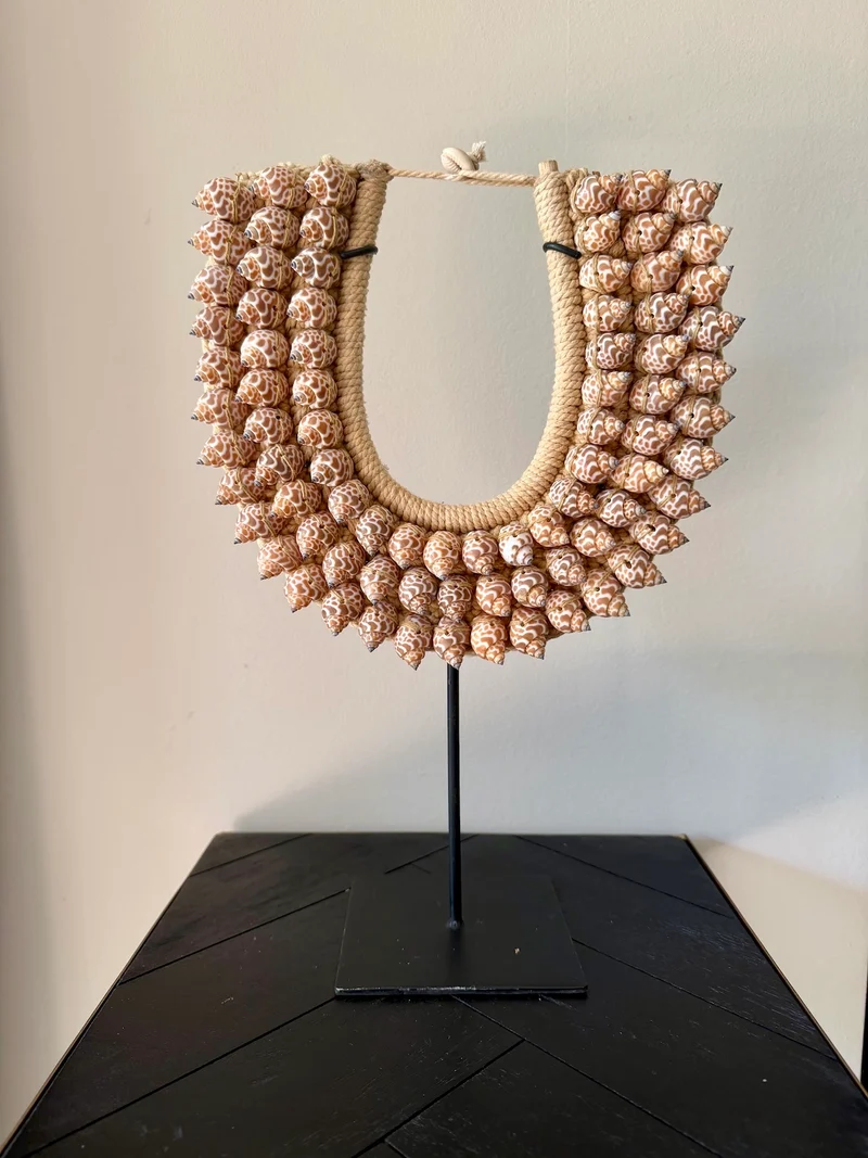 Schelpenketting op Standaard Boho Naturel - 40cm
