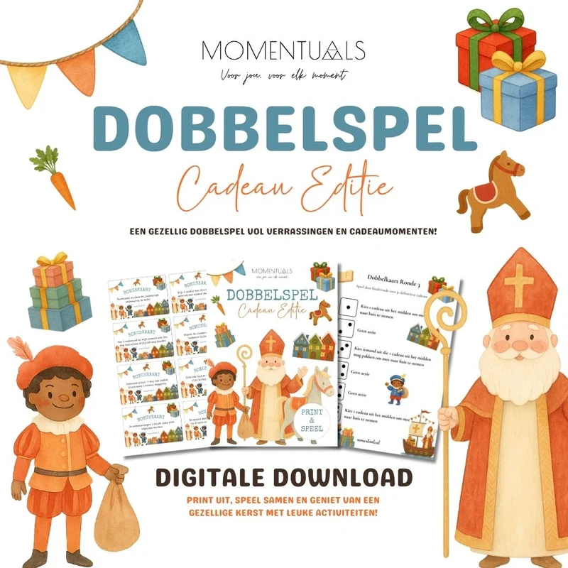 Printable Dobbelspel Sinterklaas