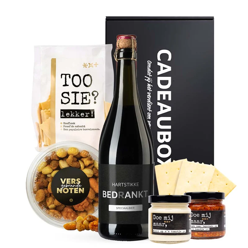 Bedankt bierpakket | Cadeaubox Bedrankt bier + snacks