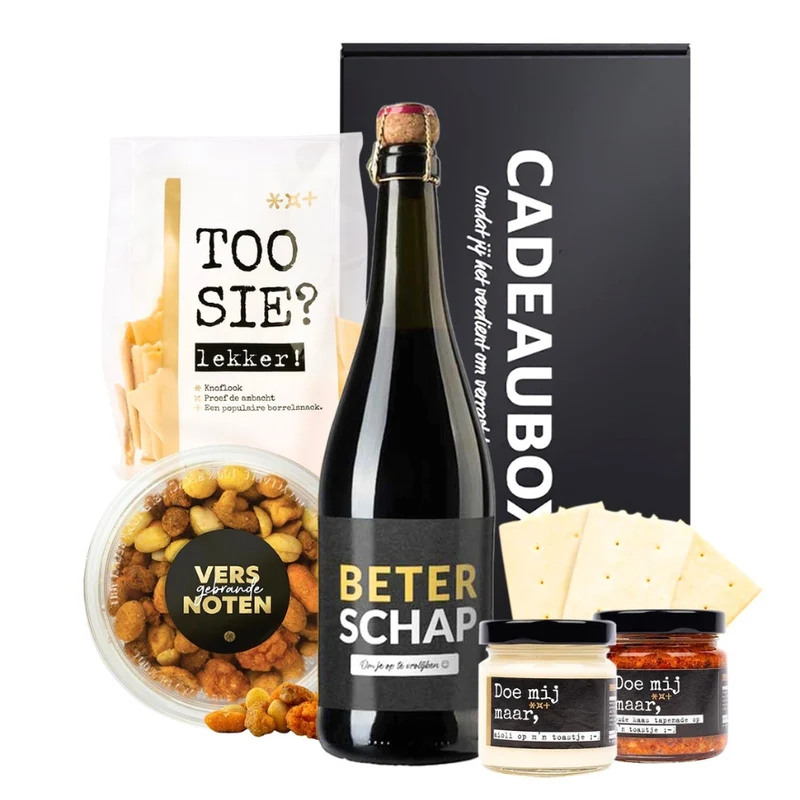 Beterschap bierpakket | Cadeaubox Beterschap bier + snacks