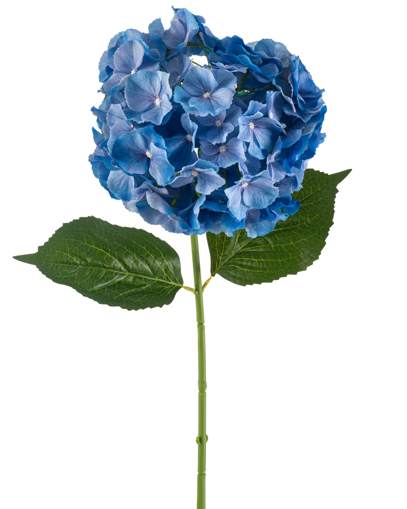 Kunstbloem Hortensia 75 cm blauw