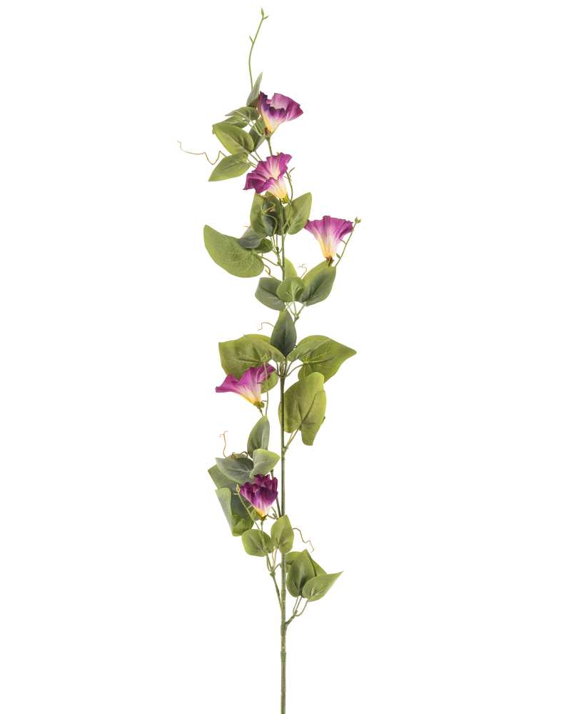 Kunstbloem Winde 122 cm mauve