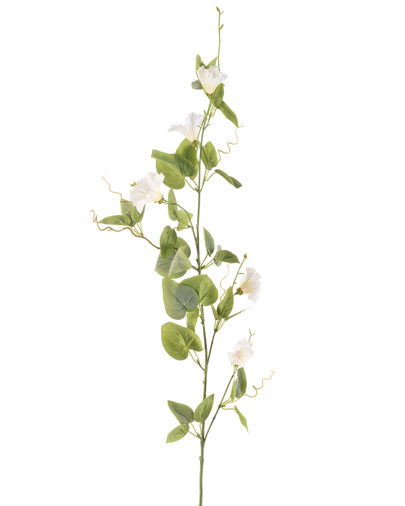 Kunstbloem Winde 122 cm wit