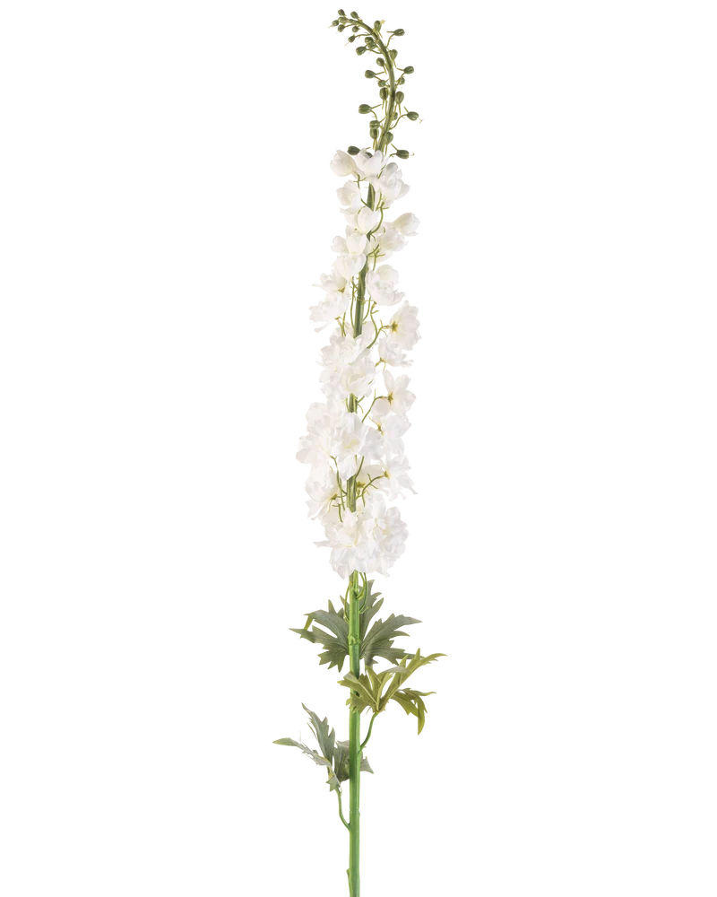 Kunstbloem Ridderspoor 137 cm wit