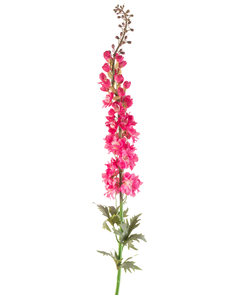 Kunstbloem Ridderspoor 137 cm felroze