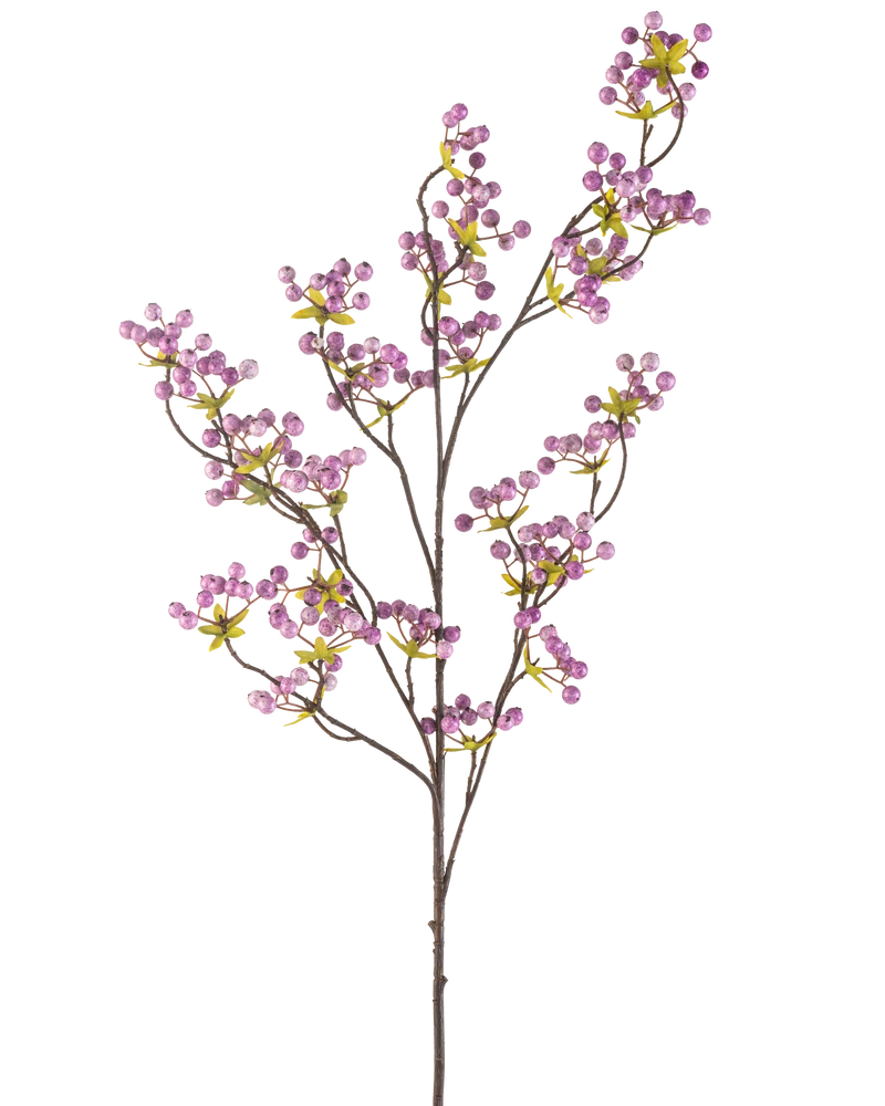 Kunstbloem Bessen 107 cm paars