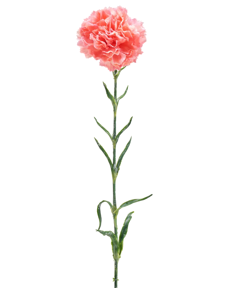 Kunstbloem Carnation 68 cm zalm roze