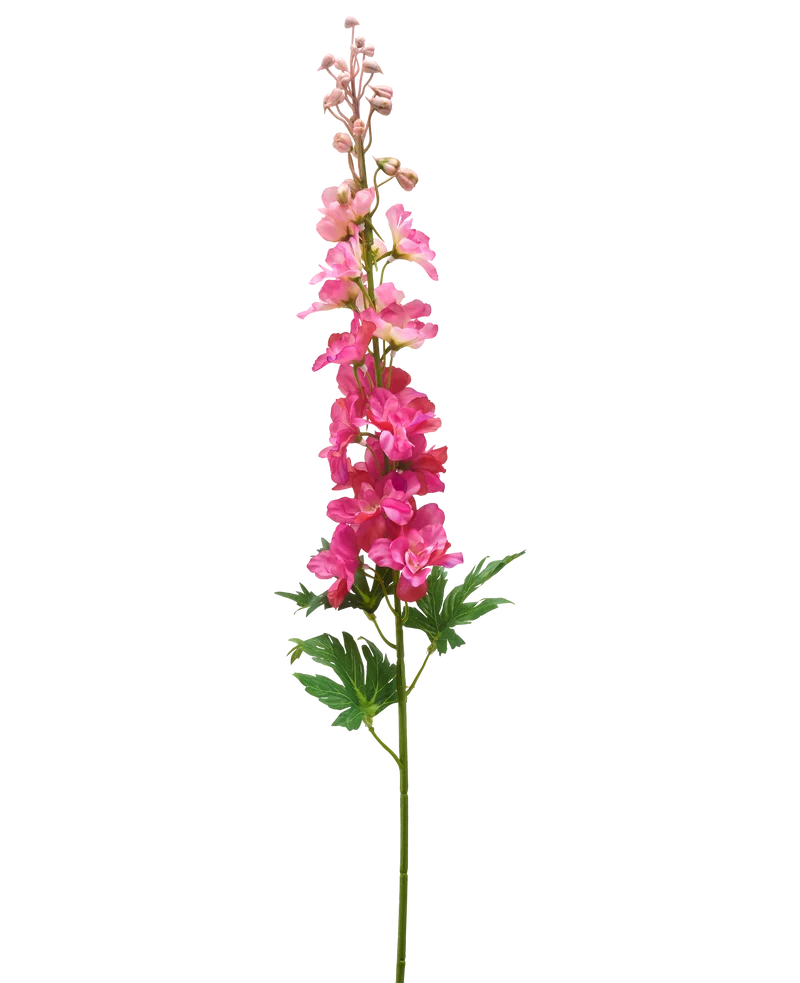 Kunstbloem Delphinium 79 cm fuchsia