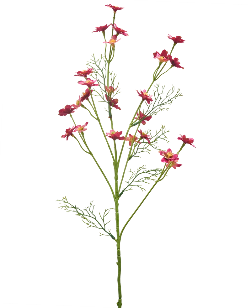 Kunstbloem Wilde Bloem 68 cm donker roze