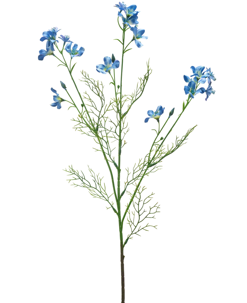 Kunstbloem Wilde Delphinium 71 cm blauw