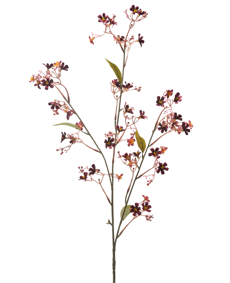 Kunstbloem Daphne 108 cm bordeaux