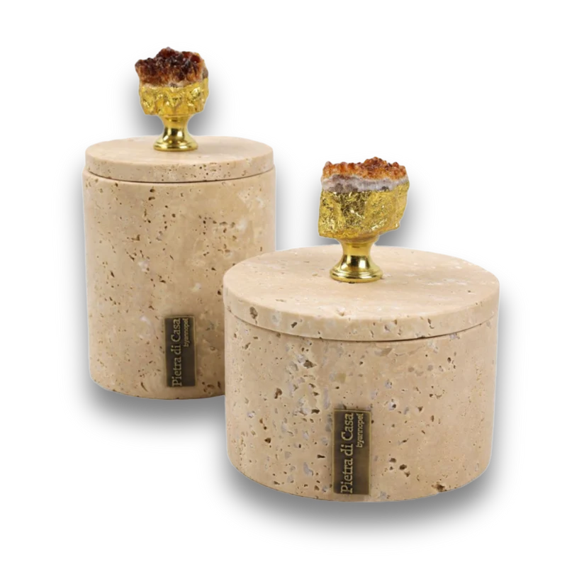 TRAVERTINE BOX MET AGAAT