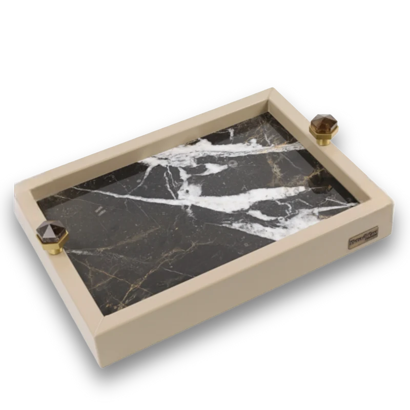 PAPA NANI Tray - Taupe and New Grand Antique - S