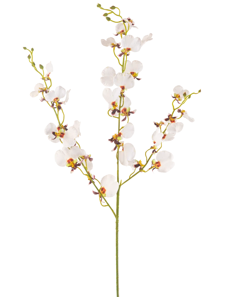 Kunstbloem Orchidee 98 cm crème