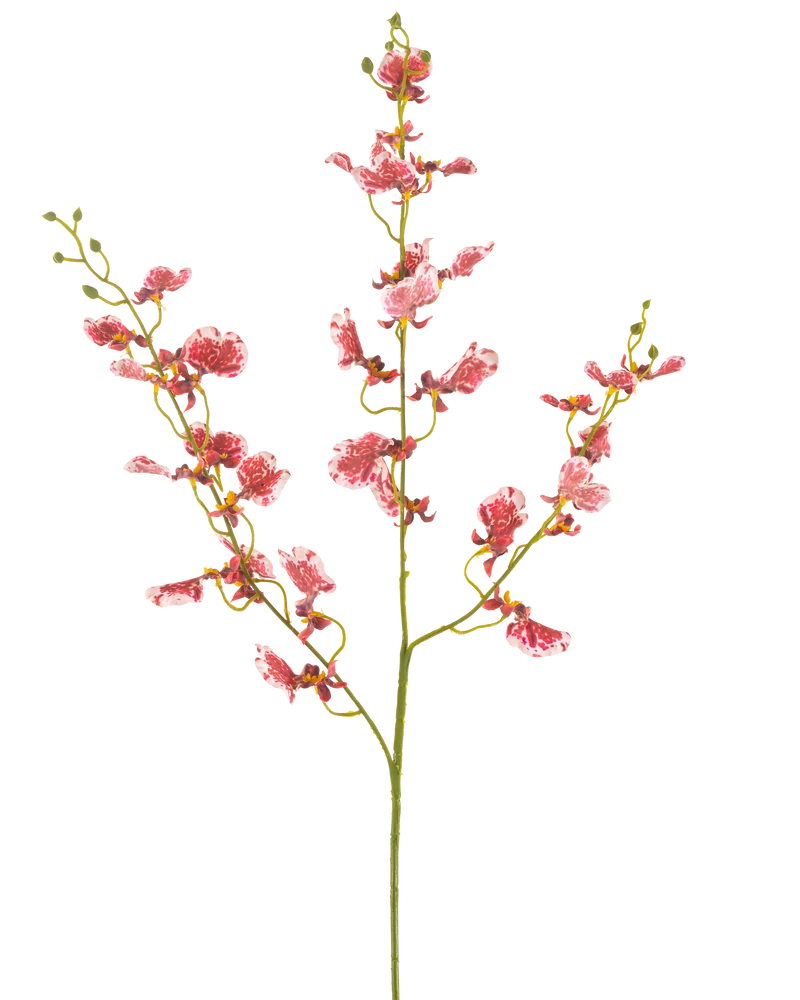 Kunstbloem Orchidee 98 cm rood