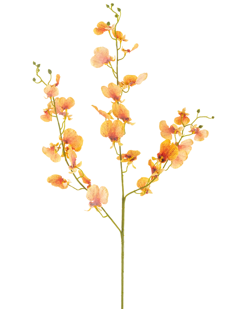 Kunstbloem Orchidee 98 cm geel